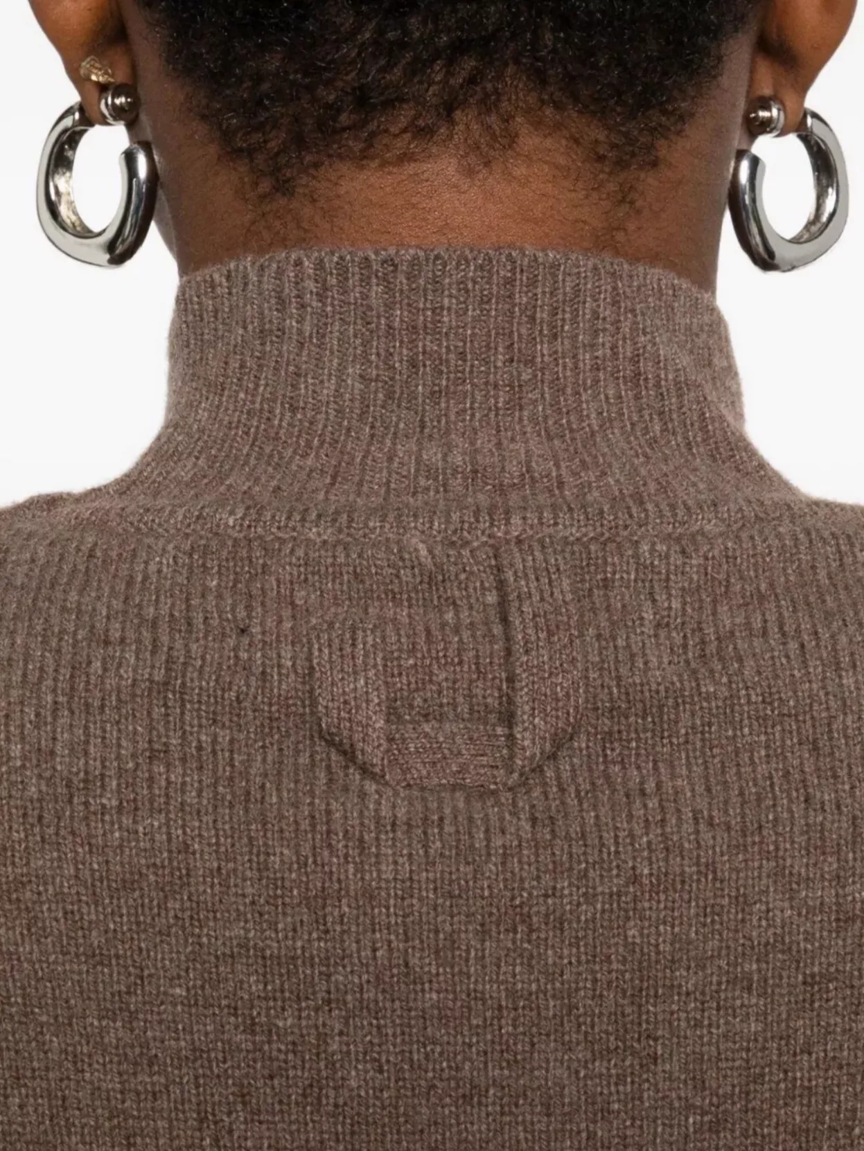 Jacquemus Cashmere Wool Blend Mock Neck Top