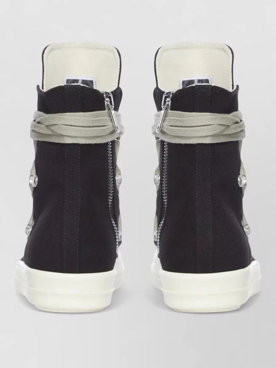 Rick Owens Drkshdw Cotton High-Top Sneakers