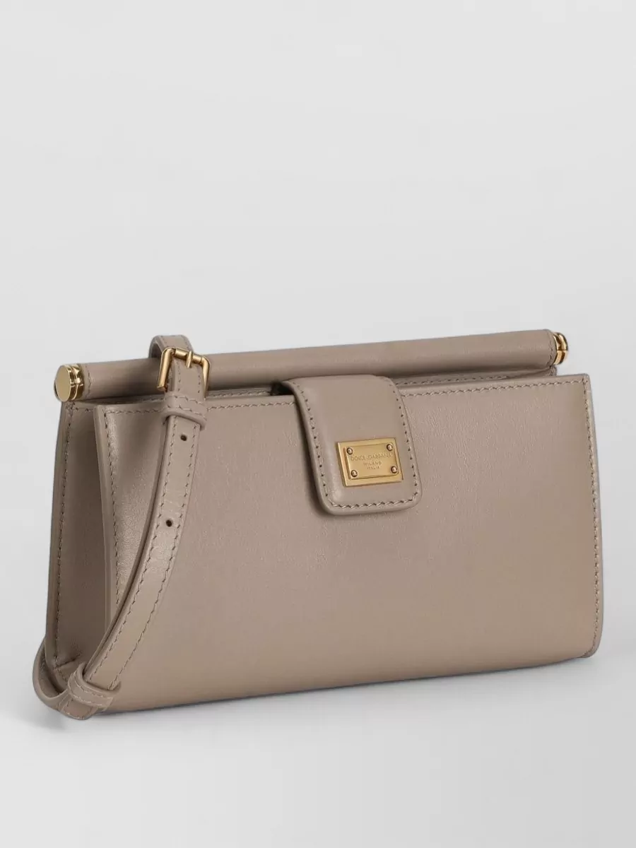 Dolce&Gabbana Dg Logo Bag Leather Clutch Bag