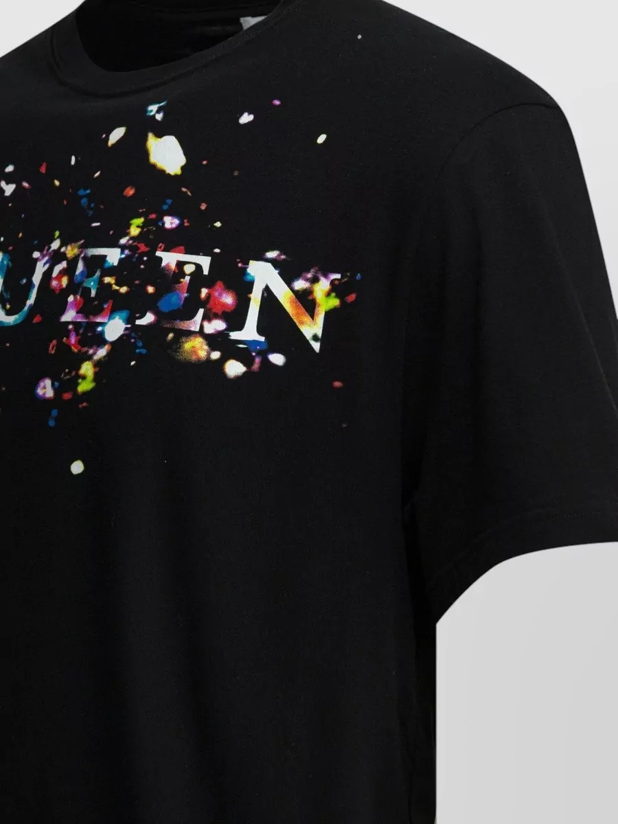 Mc Queen Graphic Print Crew Neck Short Sleeve T-Shirt