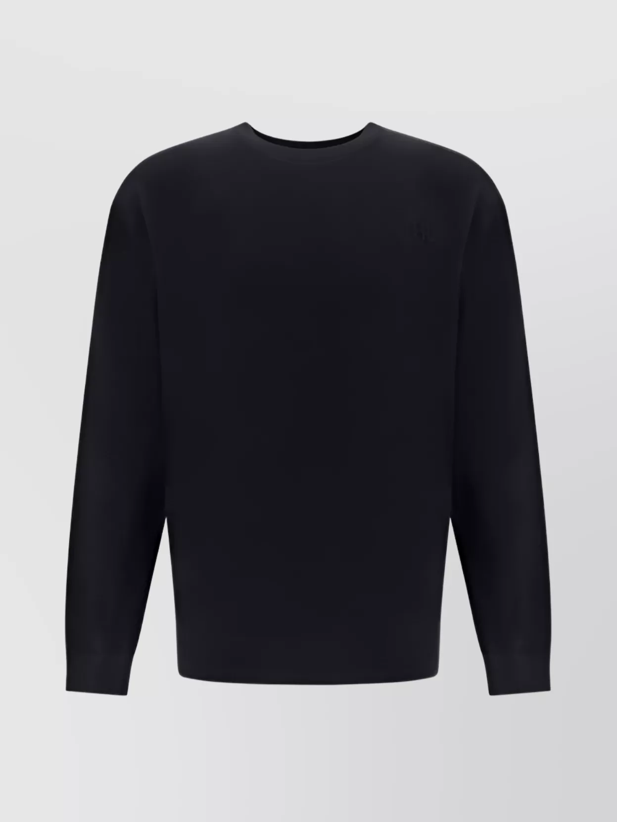 Shop Helmut Lang Ribbed Crew Neck Sweater With Contrast Piping