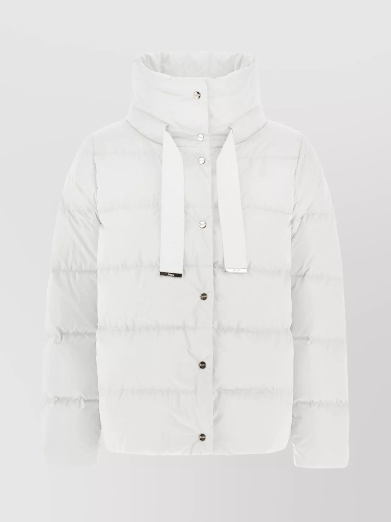 Herno Quilted Down Jacket High Neck In White