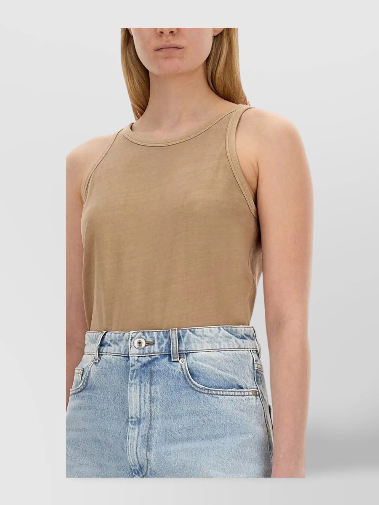 Sportmax Lightweight Sleeveless Round Neck Top