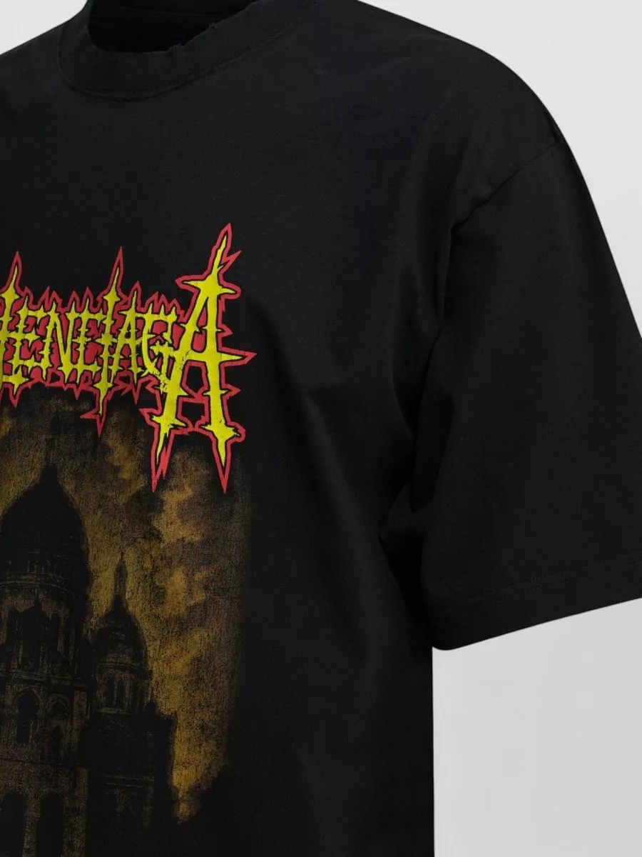 Balenciaga Cotton Logo-Print Crew-Neck T-Shirt