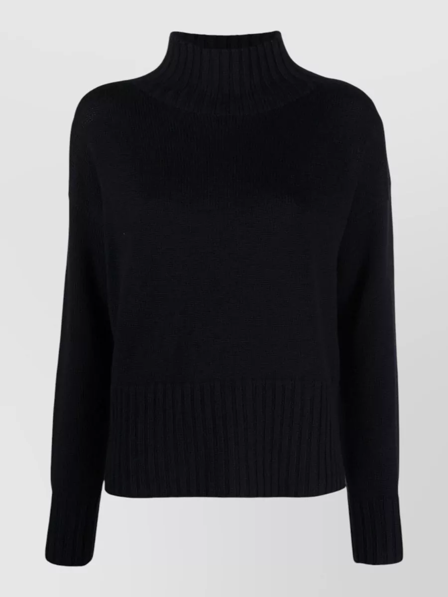 Drumohr merino wool ribbed high neck jumper