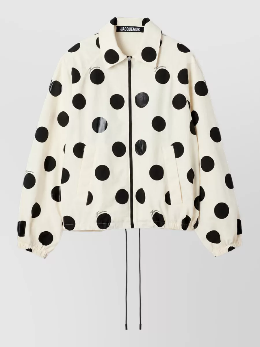 Jacquemus Printed Cropped Windbreaker Jacket