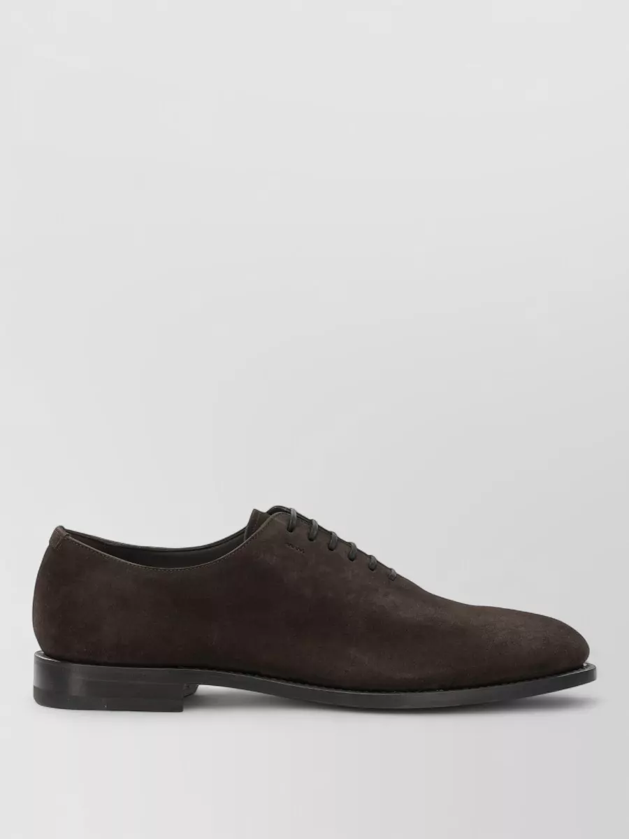 Ferragamo Suede Leather Oxford Shoes