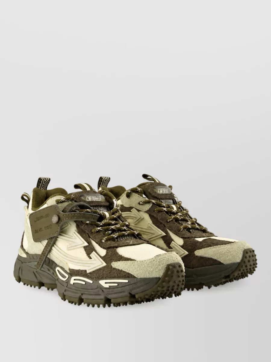 Off-White leather low-top sneakers