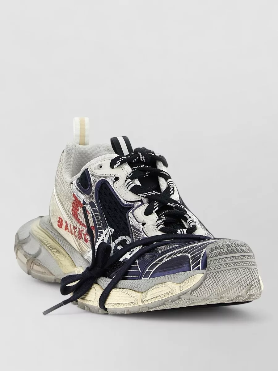 Balenciaga 3xl split logo low-top sneakers