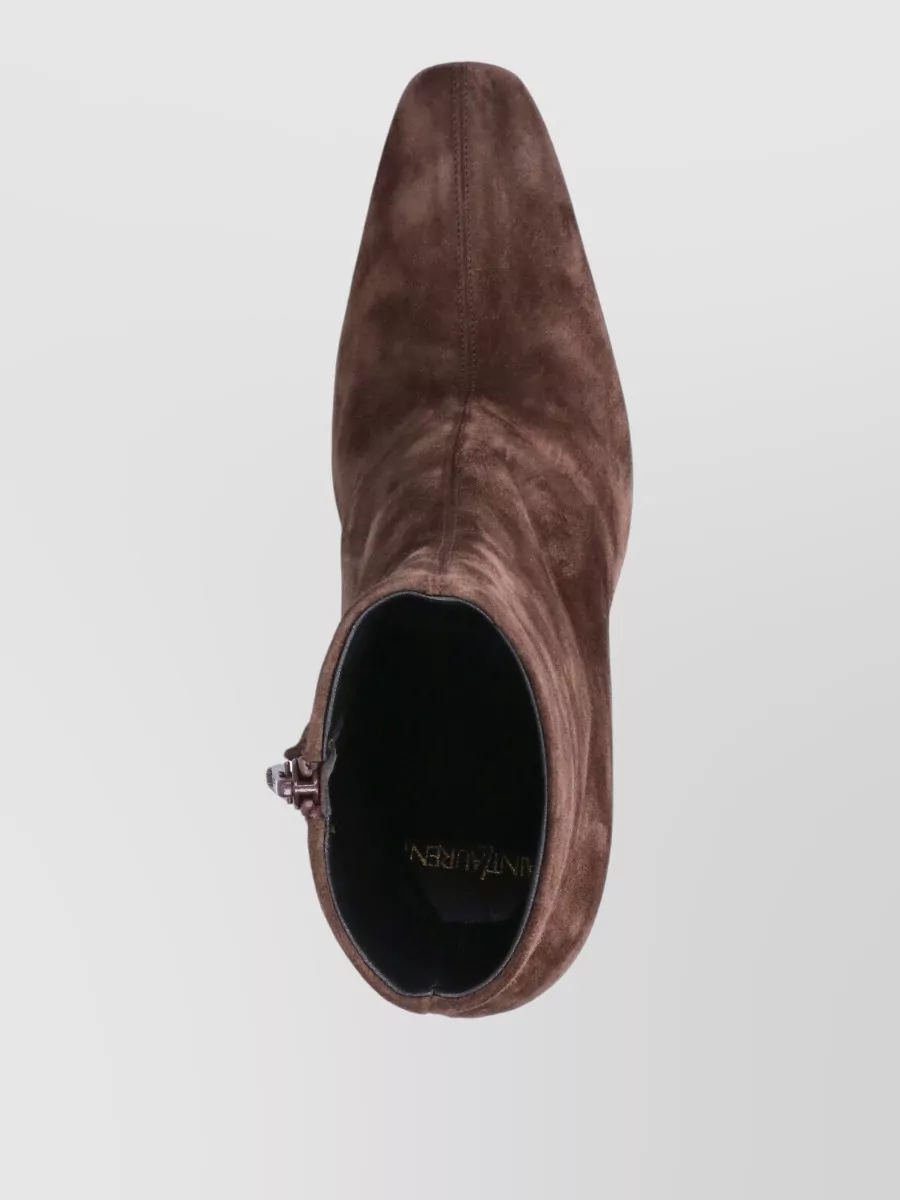 Saint Laurent Suede Ankle Boots