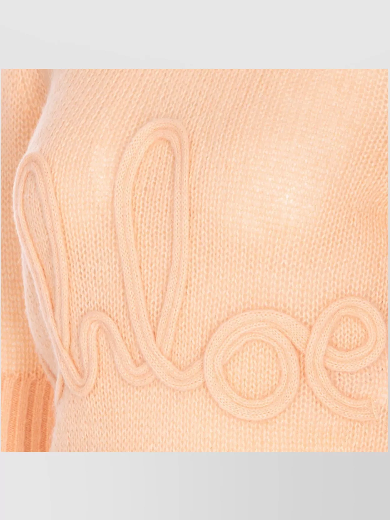 Chloé Crewneck Textured Knit Sweater
