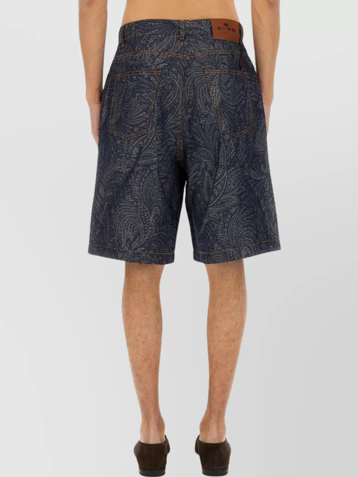 Etro Jacquard Paisley Bermuda Shorts