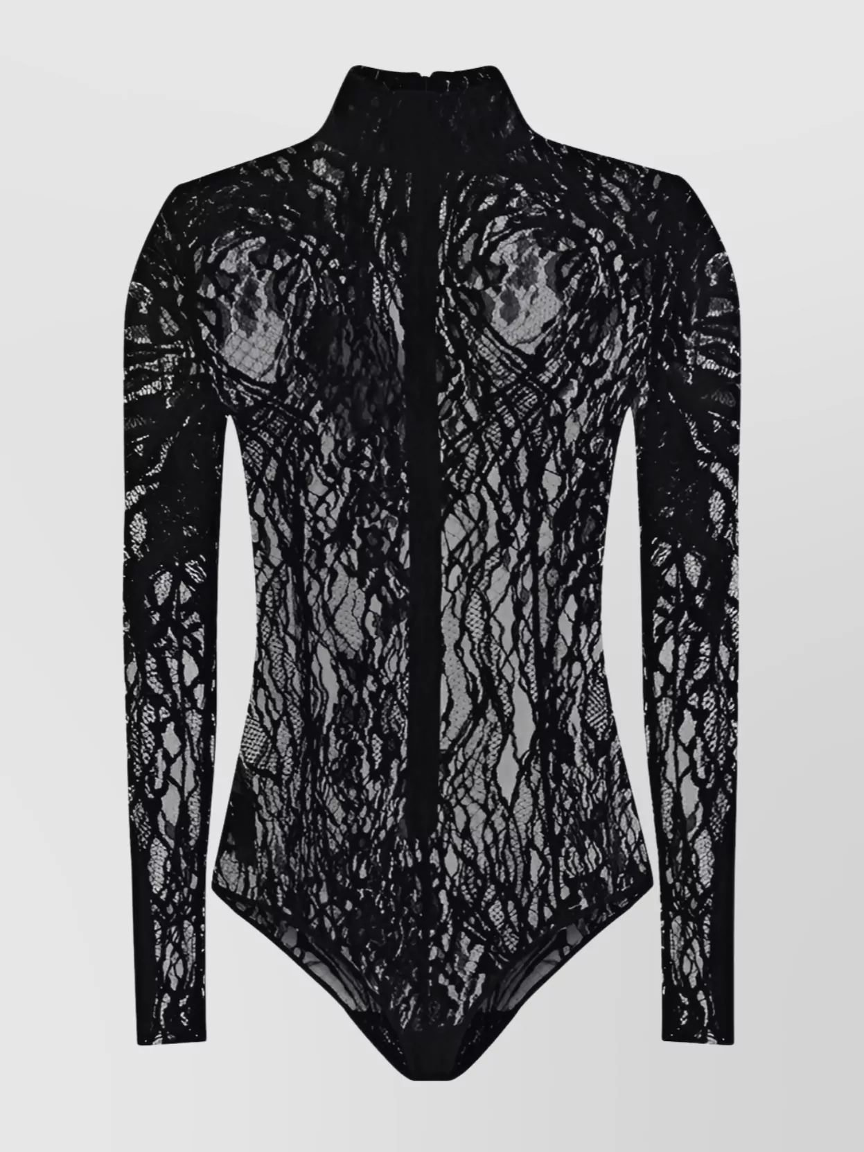 Balmain High Neck Lace Bodysuit