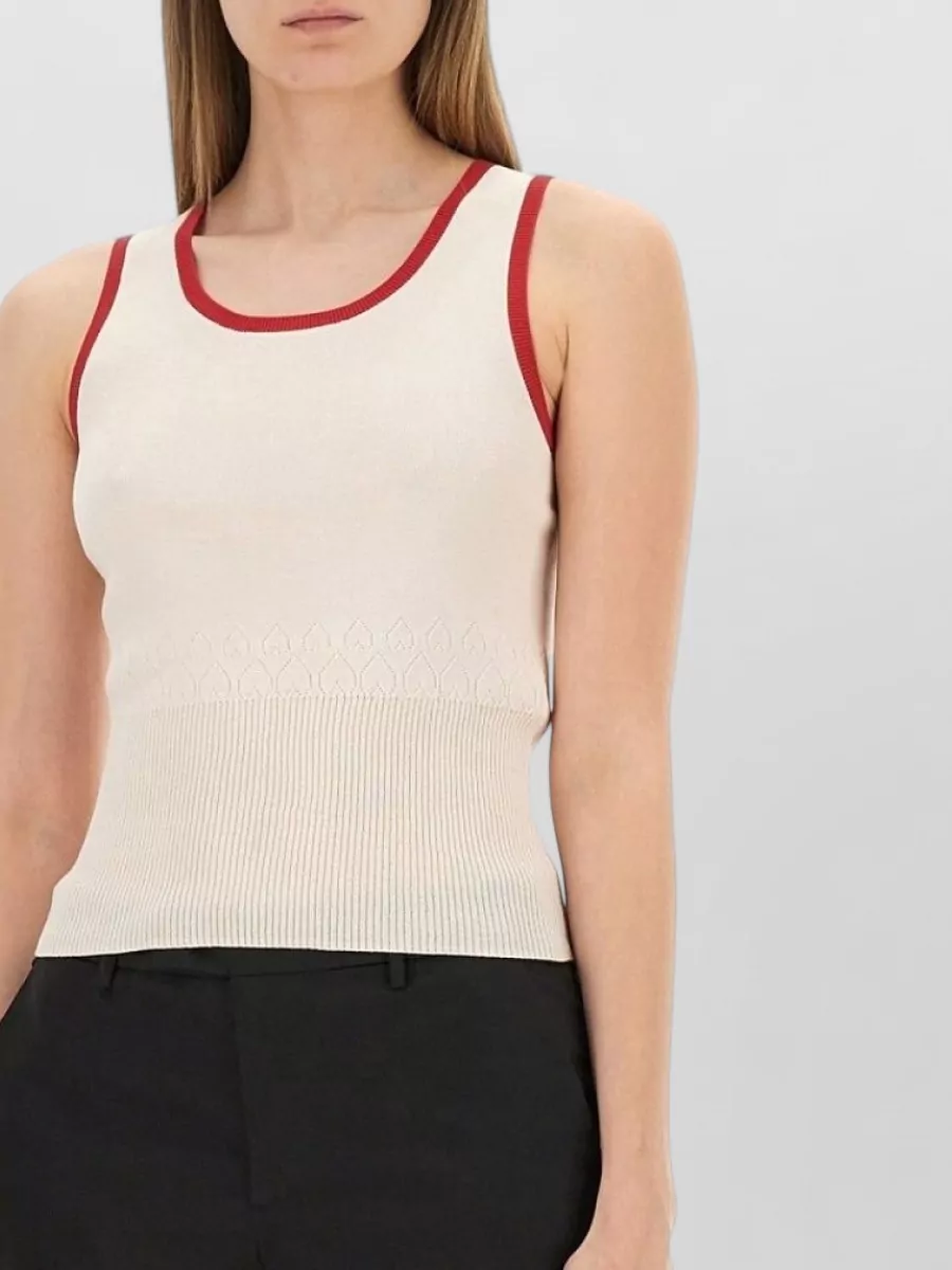 Jw Anderson Slim-Fit Knitted Sleeveless Top
