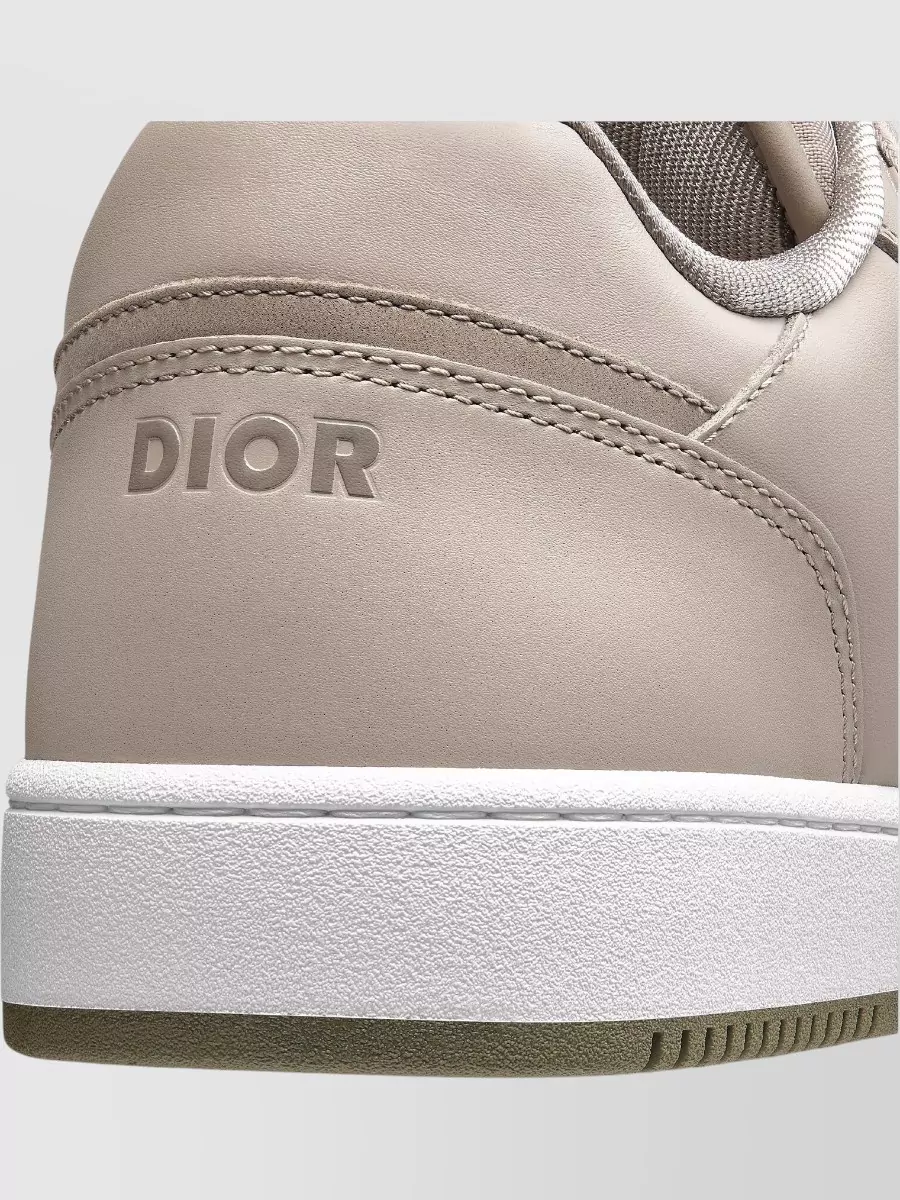 Christian Dior Stylish Sneakers With Perforated Toe And Rubber Sole