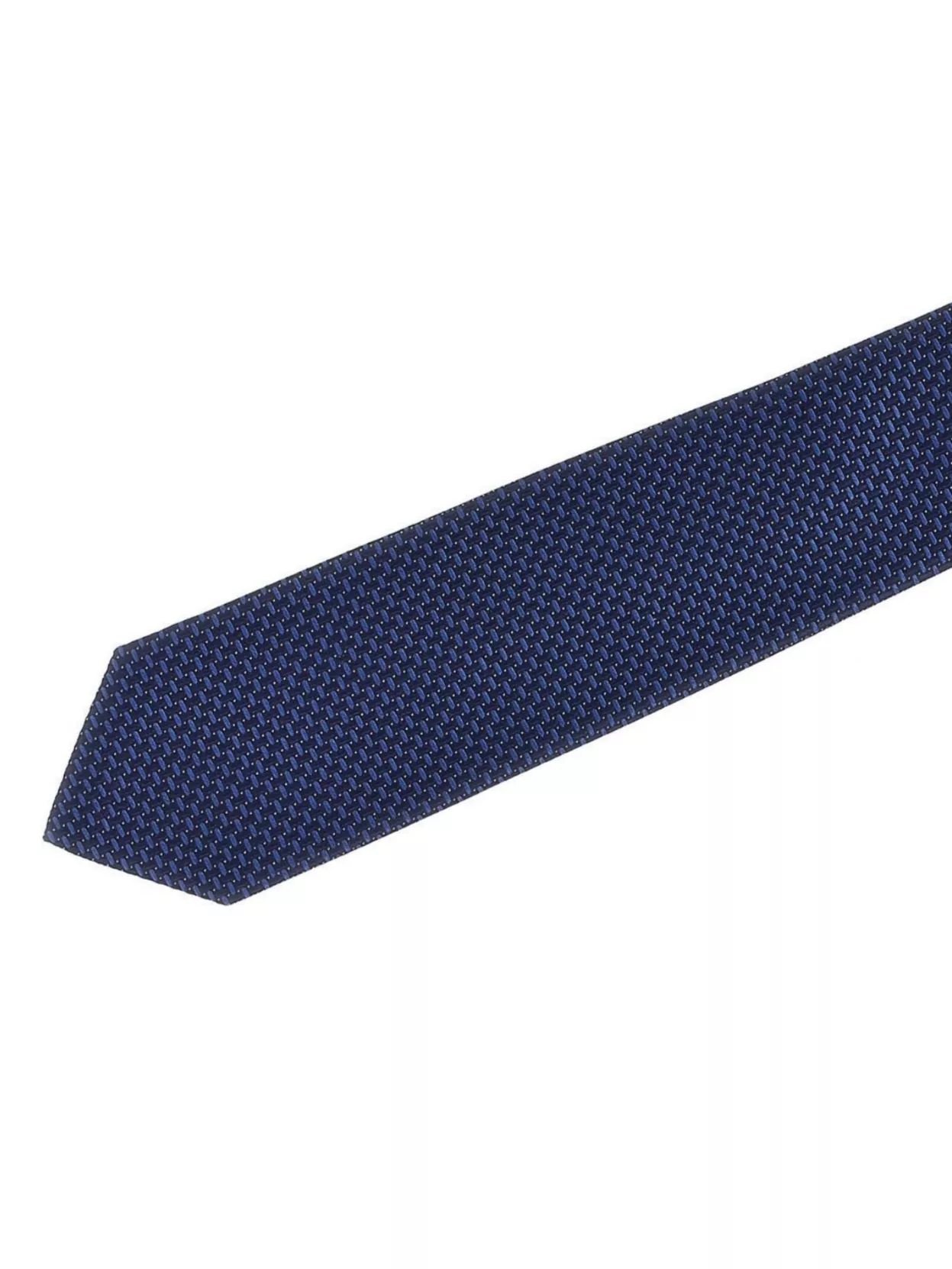 Barba Napoli Pointed Tip Slim Silk Tie With Textured Finish