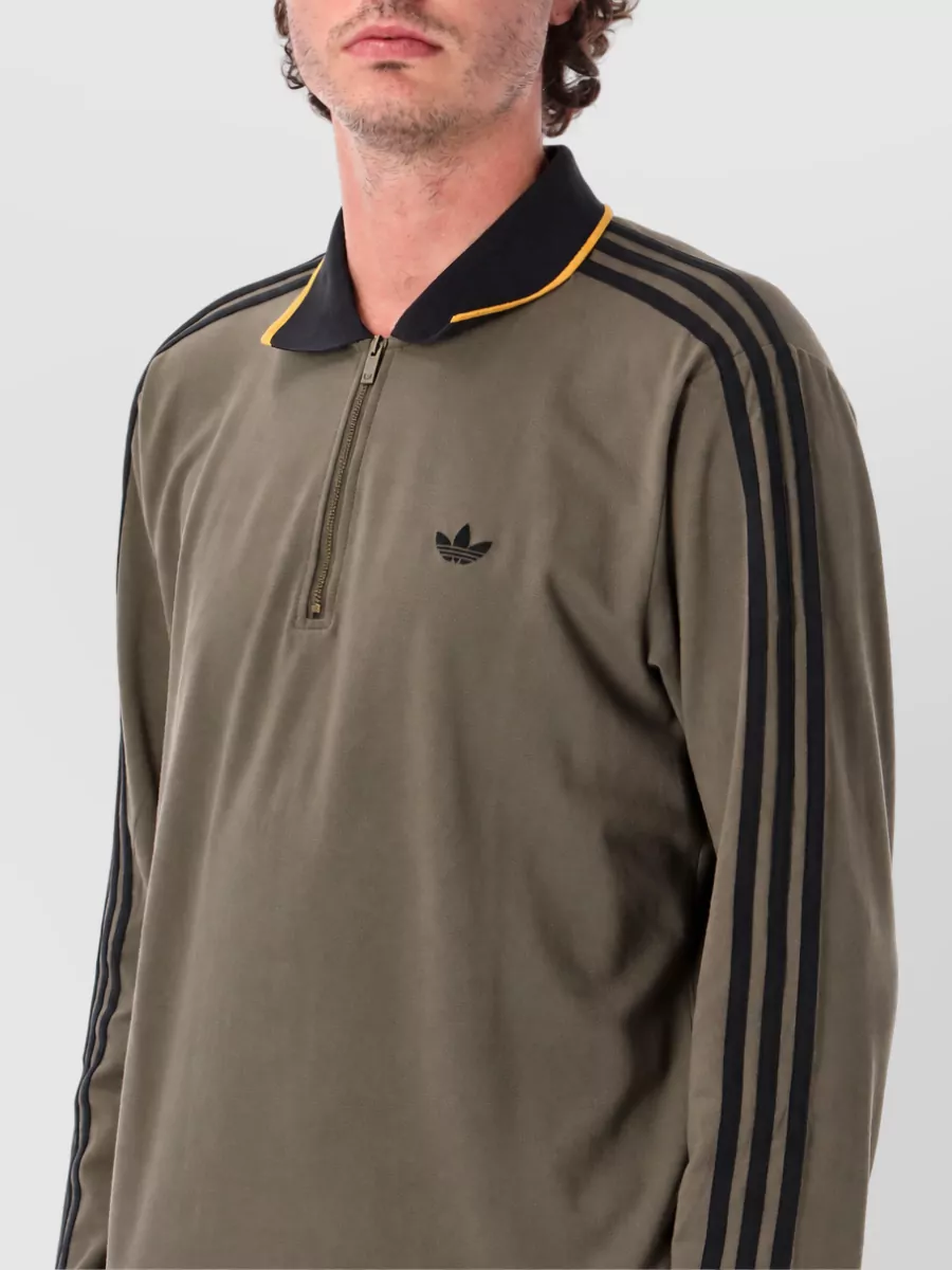 Adidas Originals Half Zip Polo T-Shirt