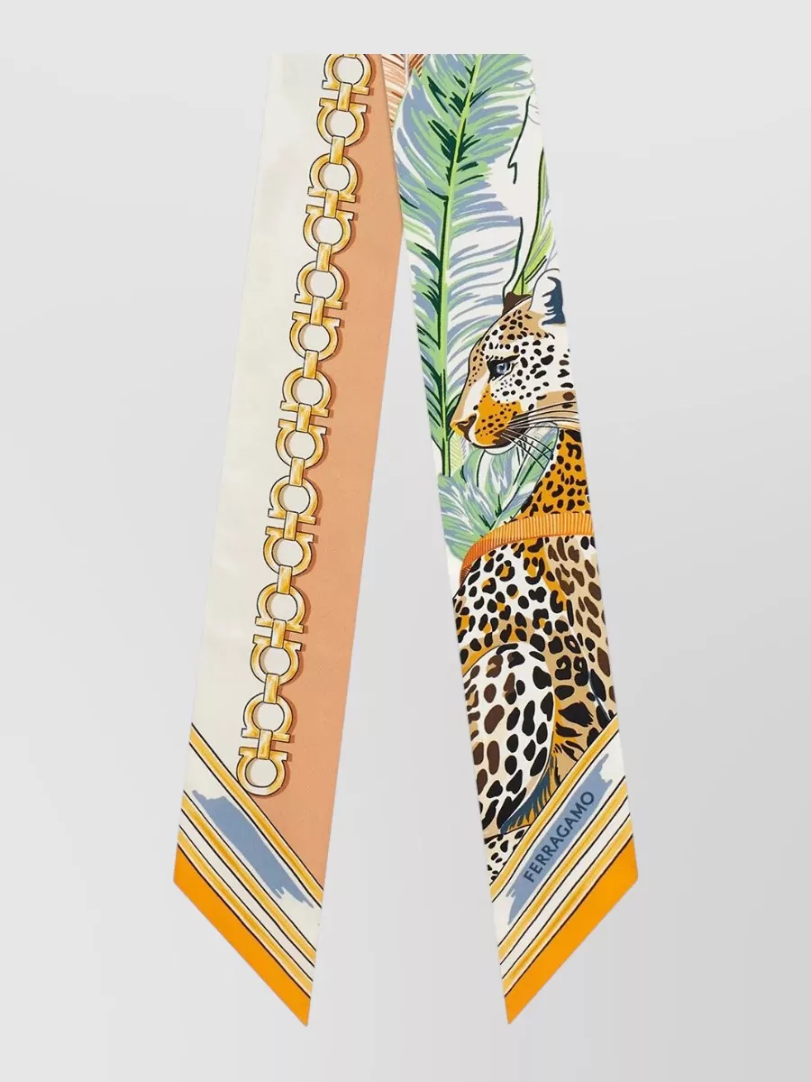 Ferragamo silk printed mini bandeau