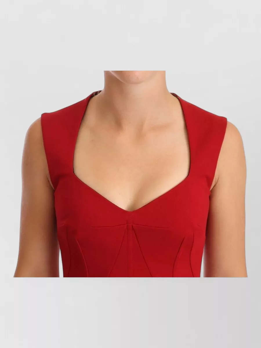 Dolce&Gabbana Sleeveless Sweetheart Midi Dress