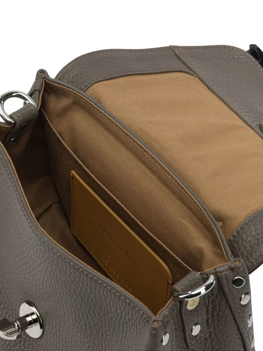 Zanellato Shoulder Bag Top Handle Metal Hardware