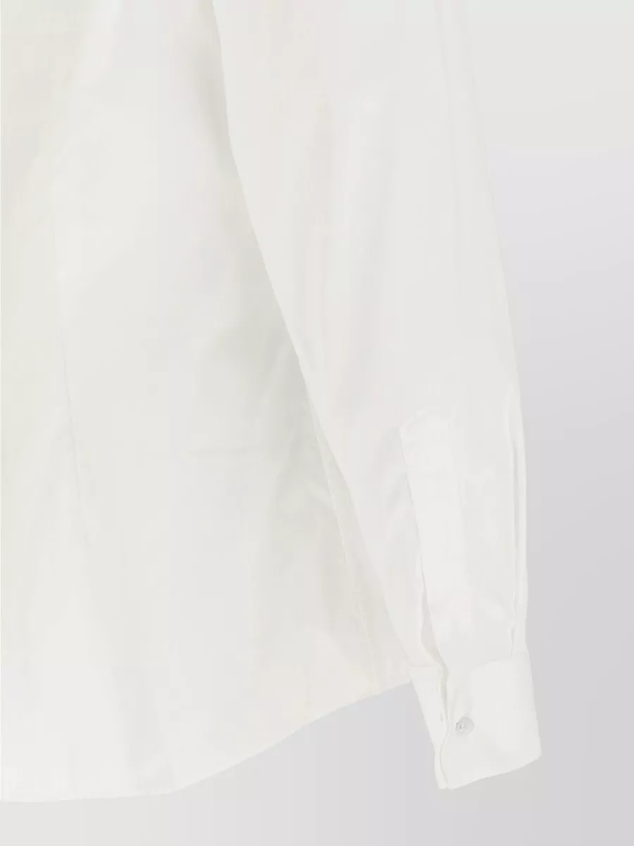 Pal Zileri Cotton Pleated Tuxedo Shirt