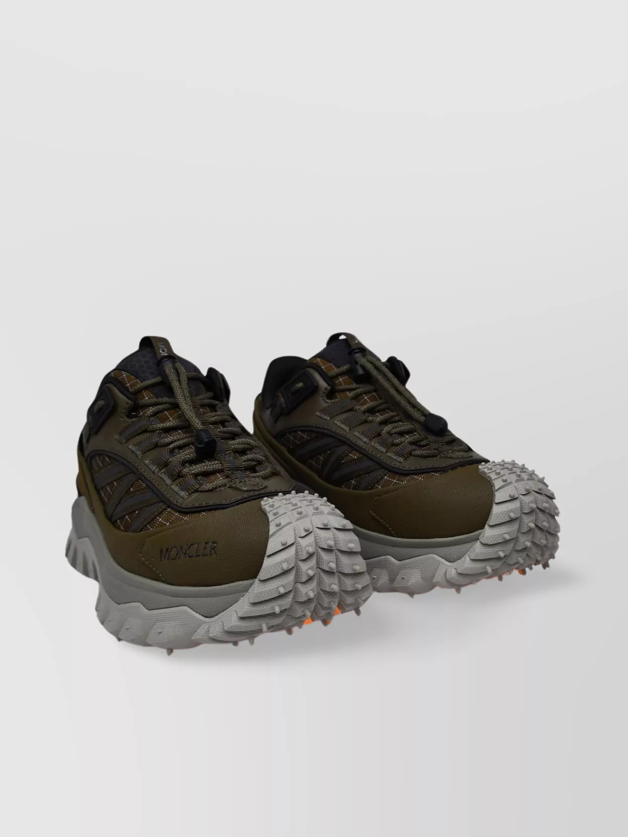Shop Moncler Trail Grip Sneakers With Chunky Sole