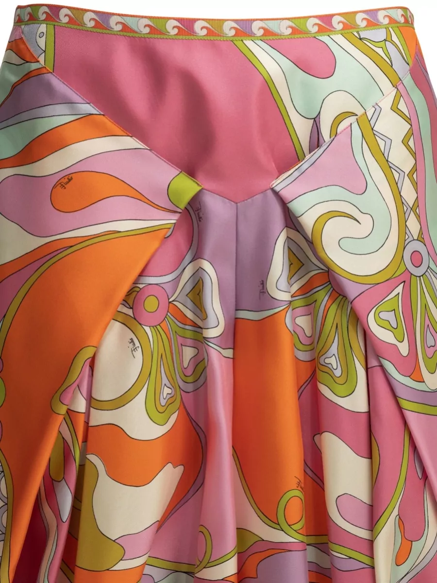 Pucci Silk A-Line Skirt