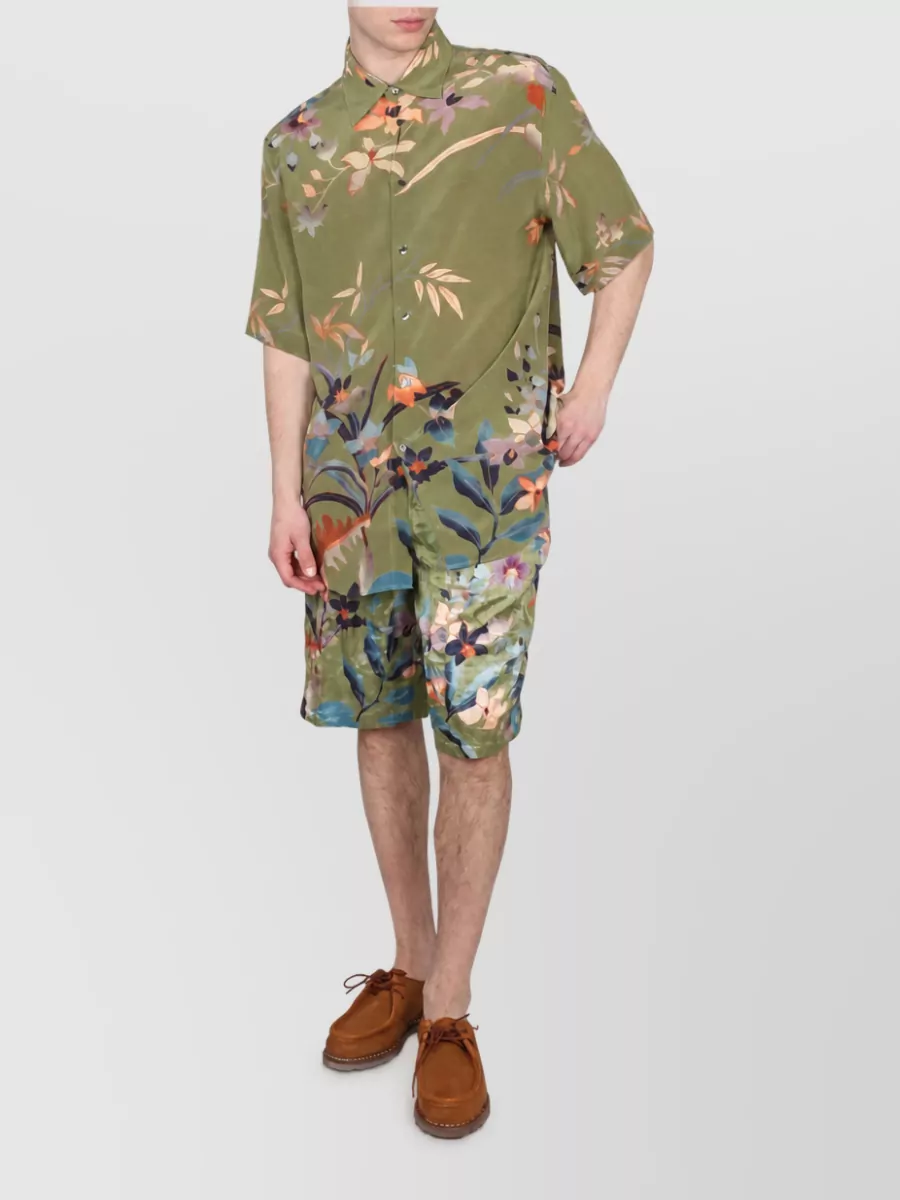 Etro Floral Print Chino Shorts