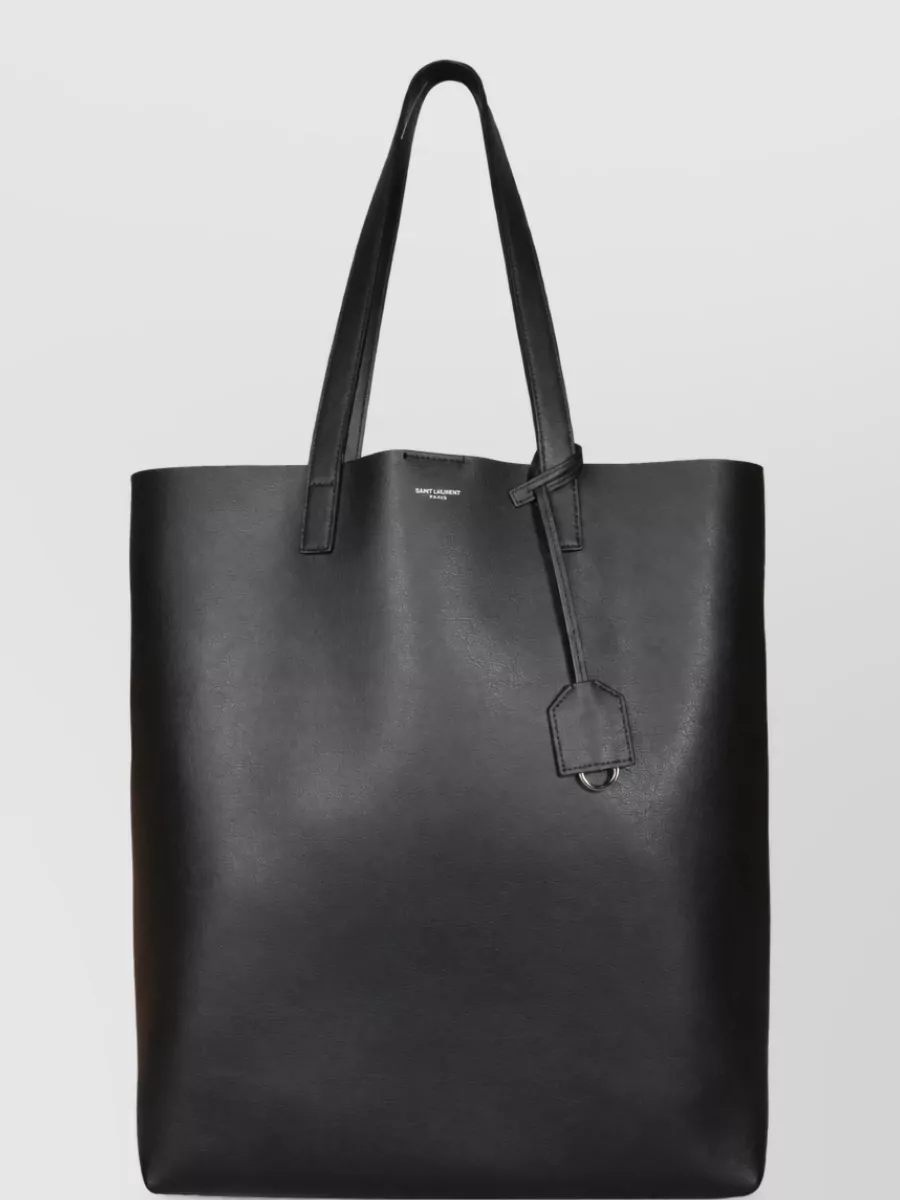 Saint Laurent Calf Leather Tote Bag