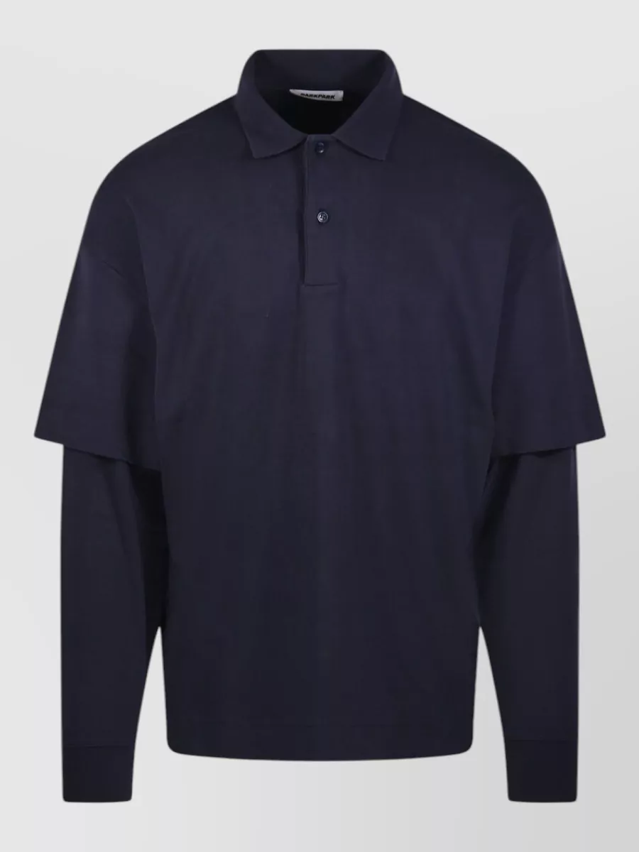 Darkpark double sleeve polo t-shirt