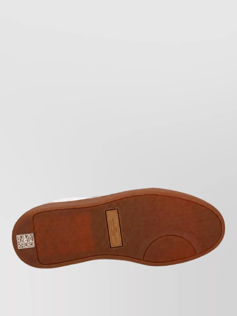 Ferragamo Leather Lace-Up Sneakers