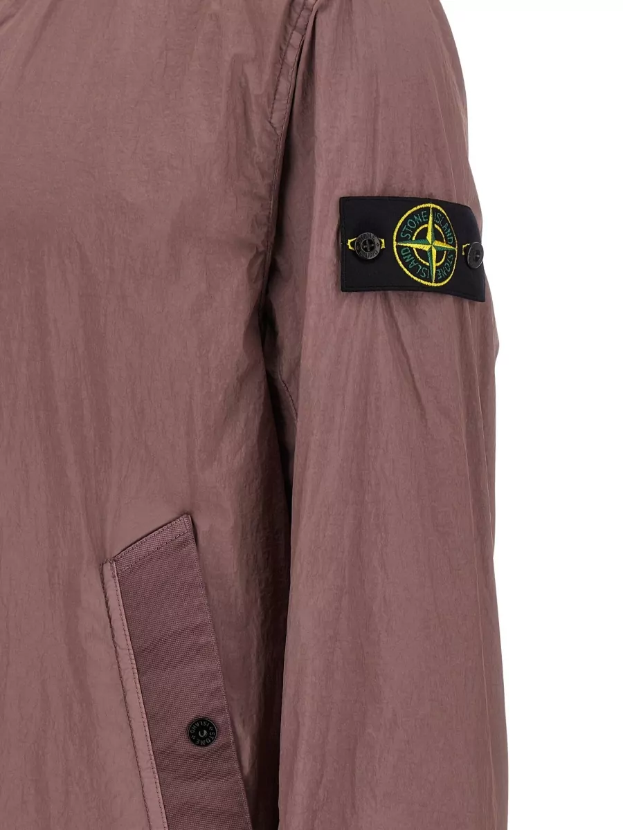 Stone Island Hooded Logo-Patch Parka