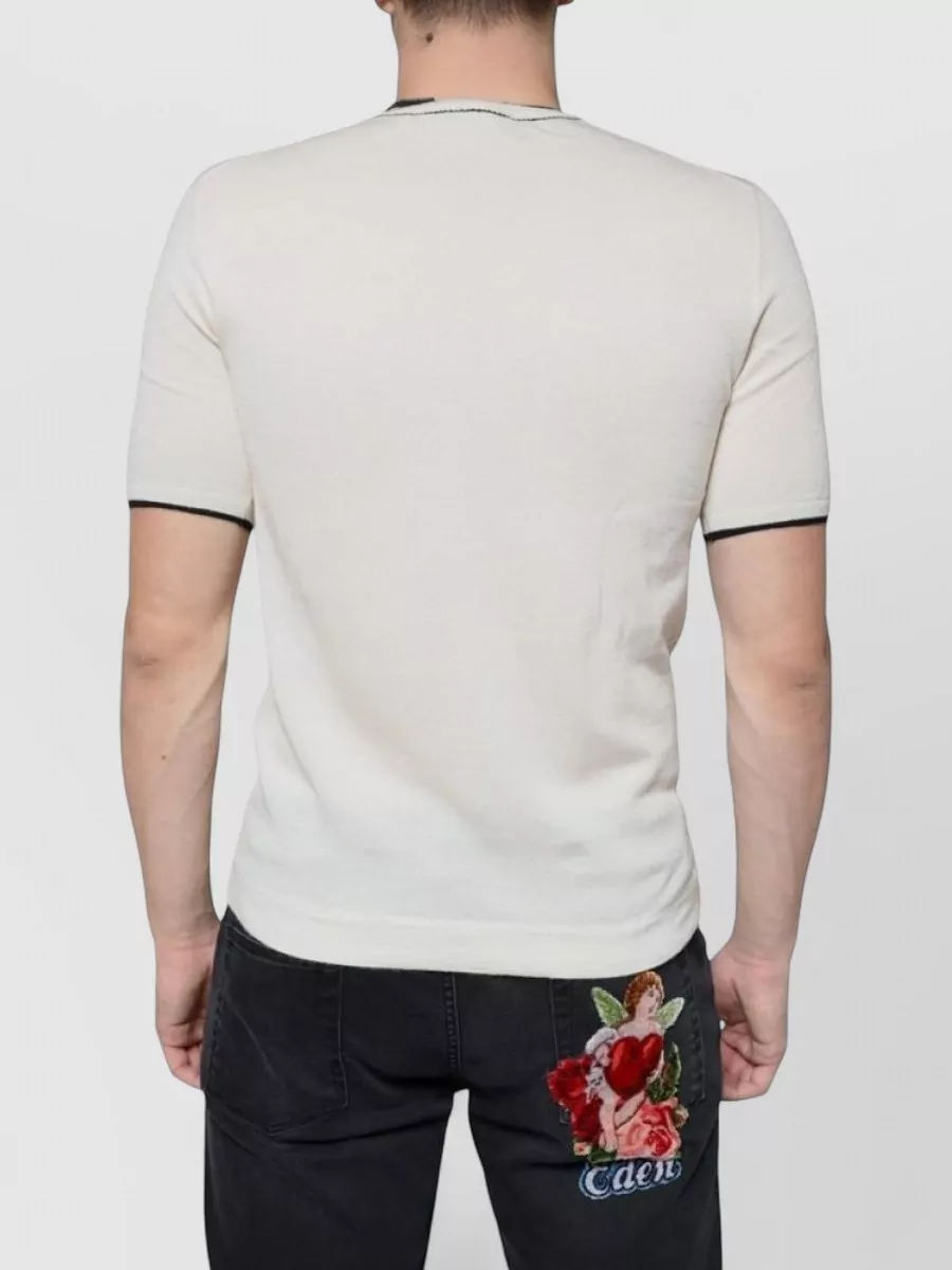 Dolce&Gabbana Cashmere Short-Sleeve T-Shirt