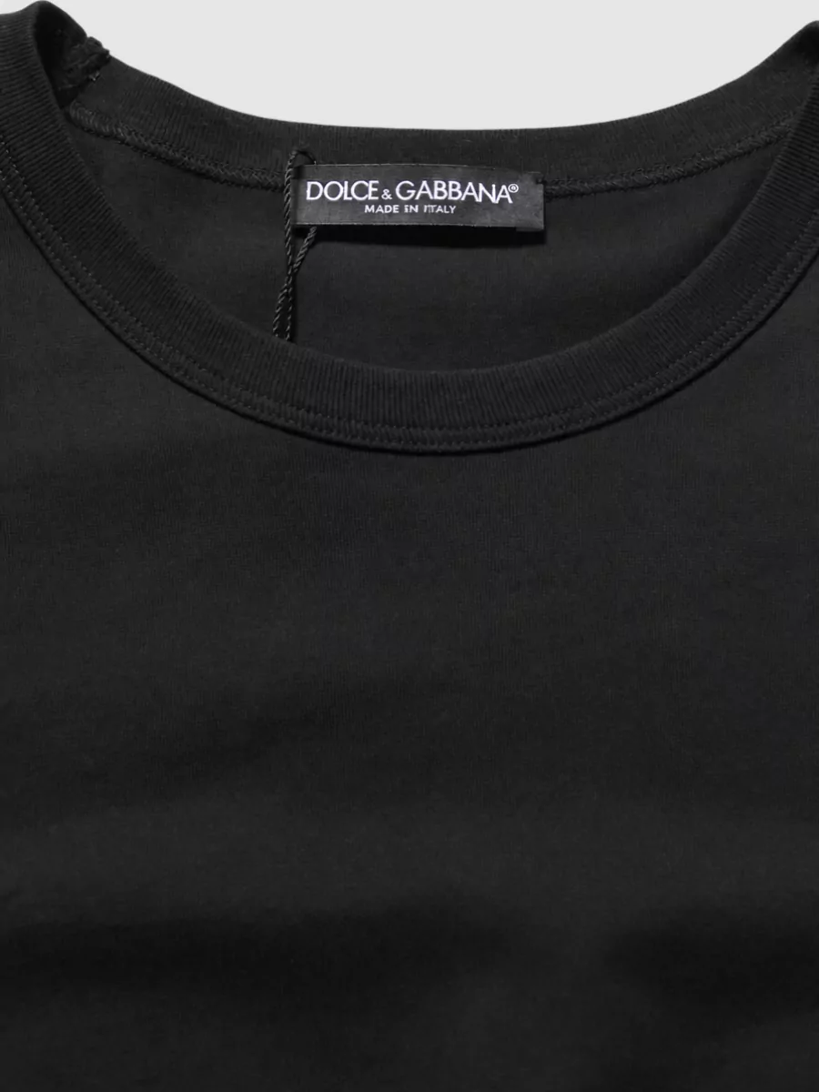 Dolce&Gabbana Cotton Crew Neck Short Sleeve T-Shirt