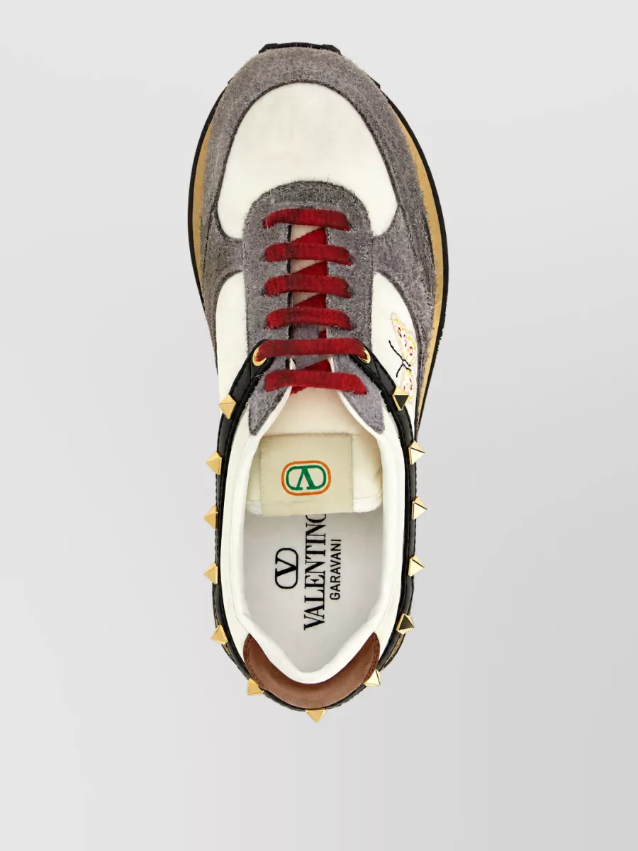 Valentino Garavani Leather Lace-Up Sneakers