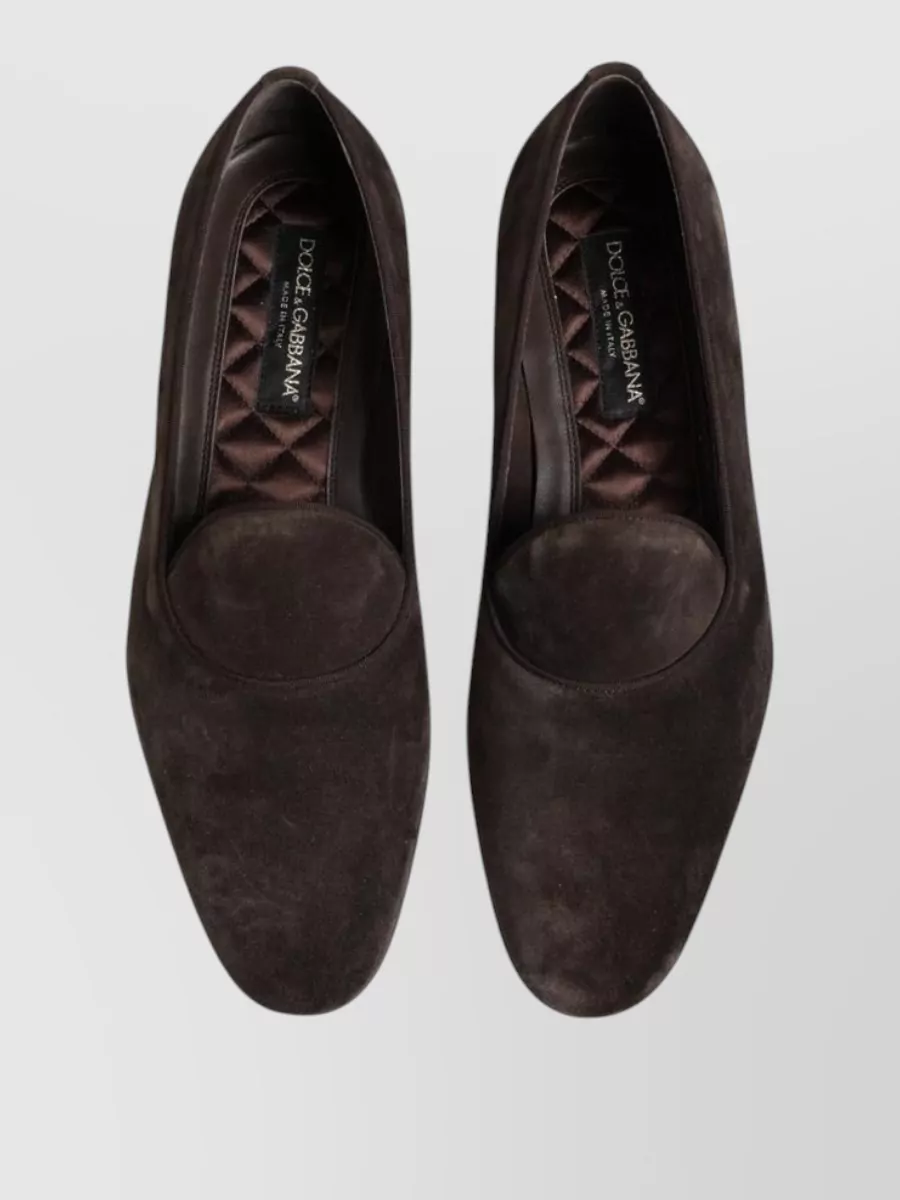 Dolce&Gabbana Velvet Leather Loafers