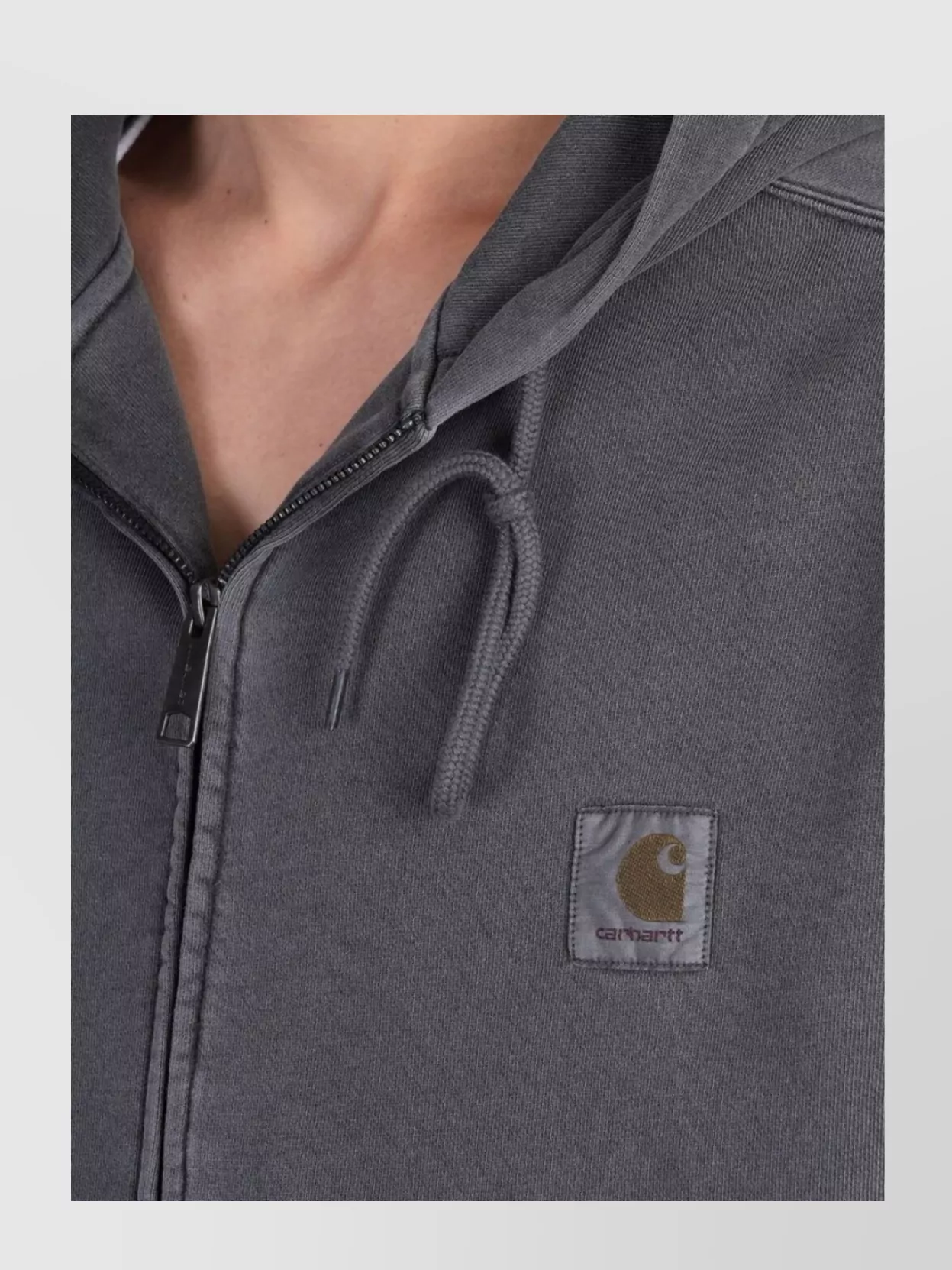 Carhartt Wip Logo Cotton Hoodie With Drawstring Hood