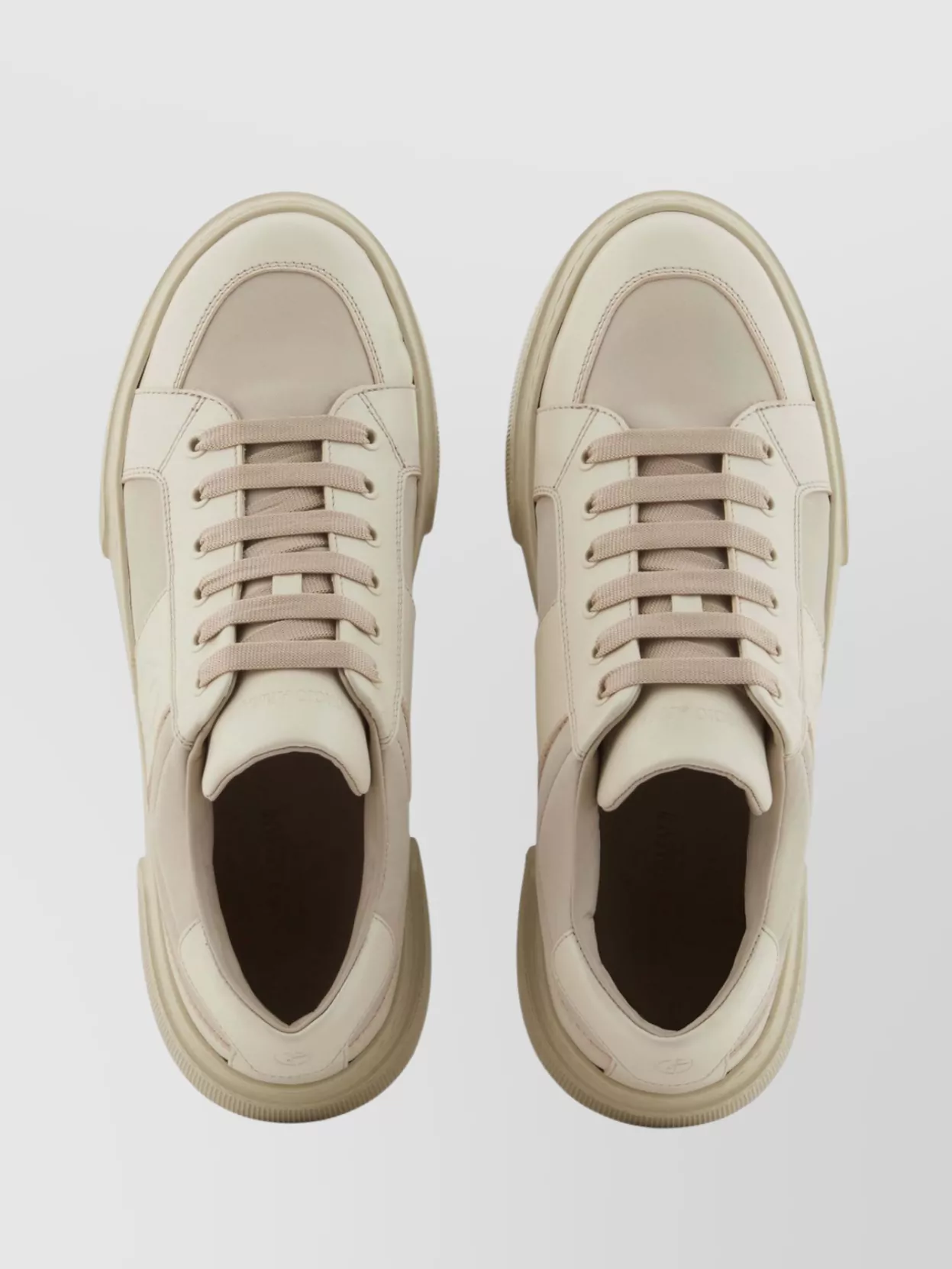 Giorgio Armani Leather Lace Holder Sneakers