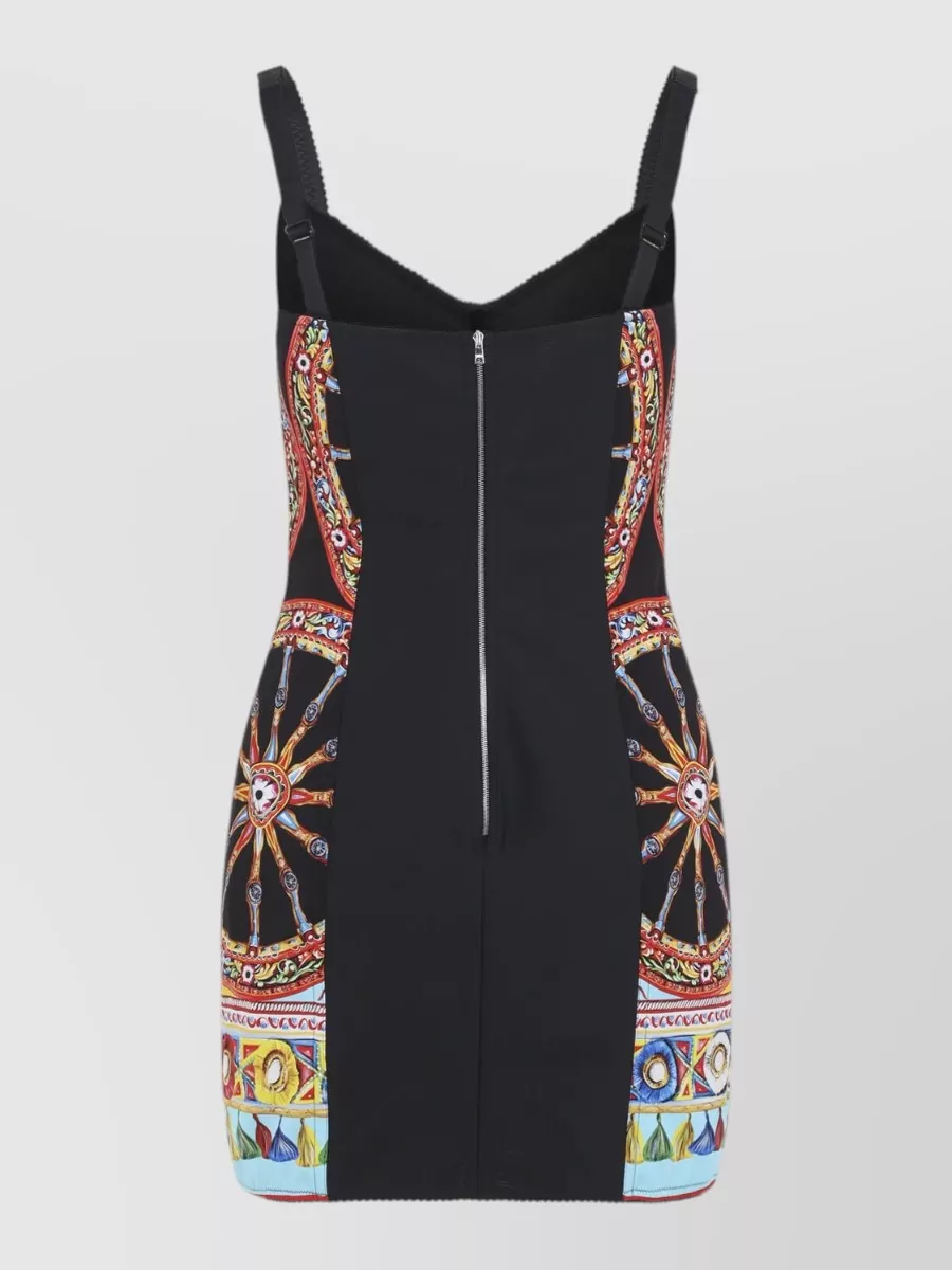 Dolce&Gabbana Silk Printed Mini Dress