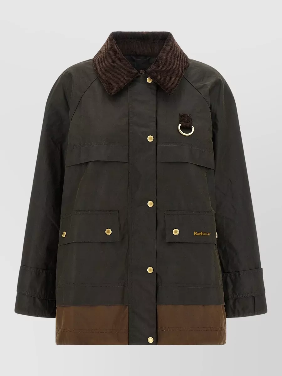 Barbour Waxed Cotton Single Breasted Jacket