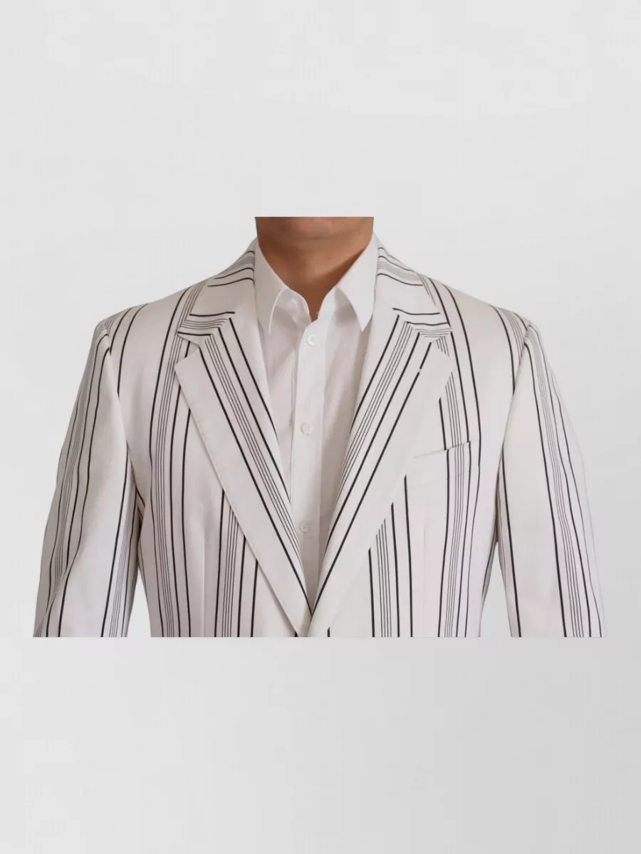 Dolce&Gabbana Striped Single-Breasted Blazer