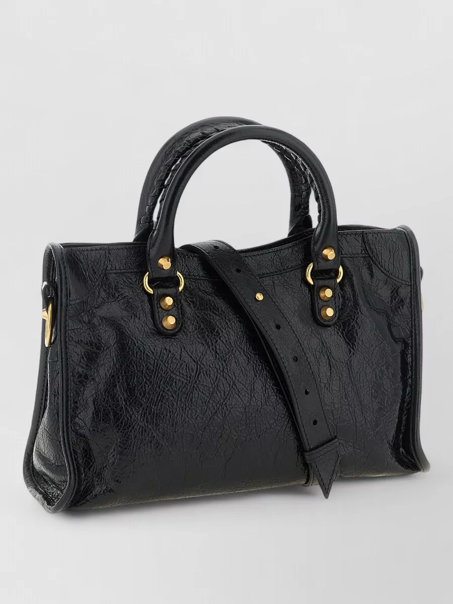 Balenciaga le city small leather cross-body bag