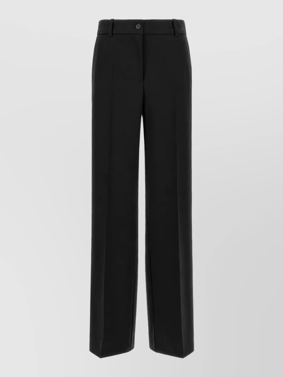 P.a.r.o.s.h. Virgin Wool Flared Wide-Leg Suit Trousers