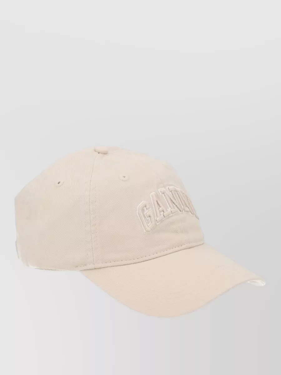 Ganni Organic Cotton Baseball Cap