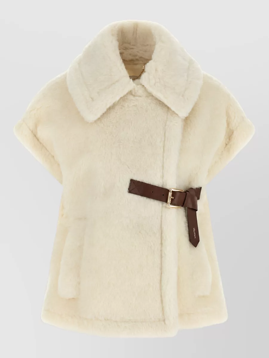 Max Mara silk wool cape