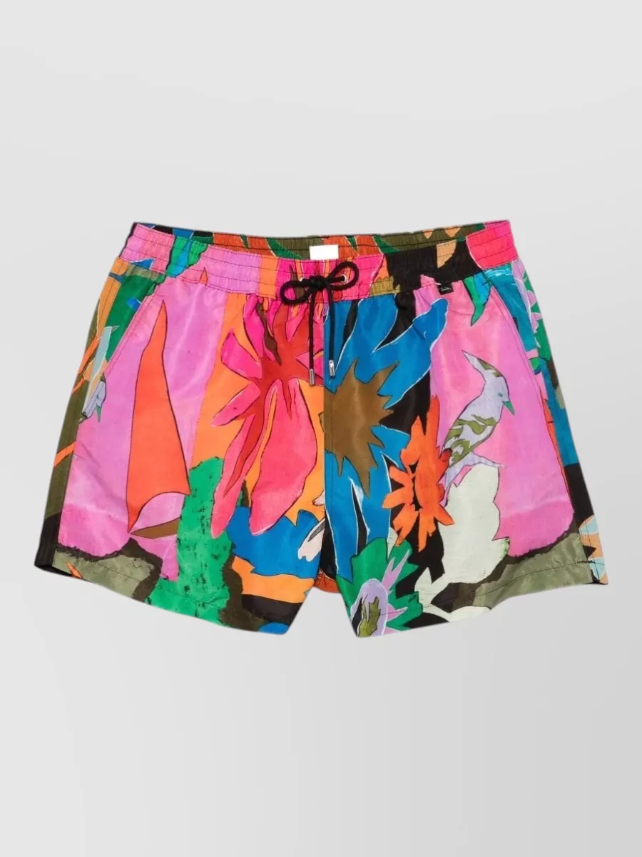 Paul Smith Floral-Print Swim Shorts