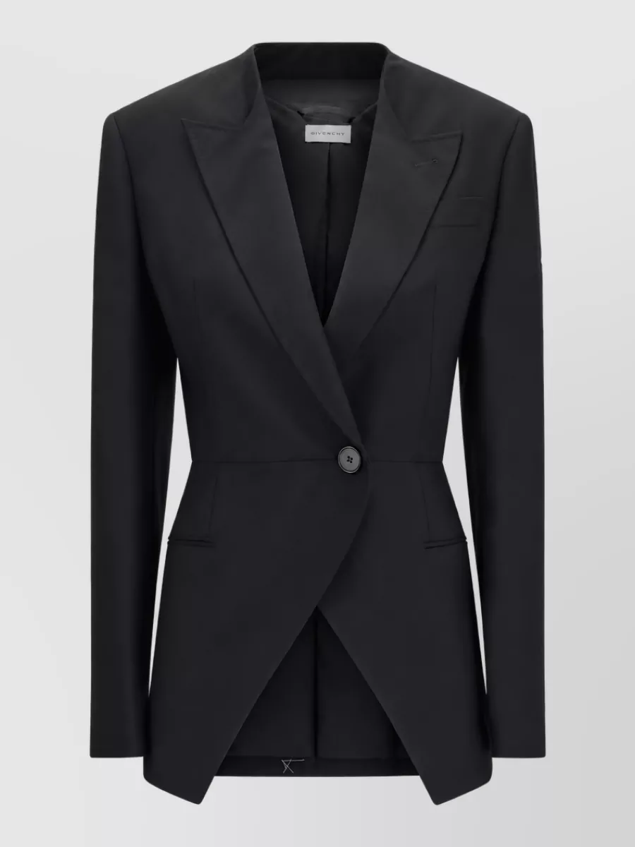 Givenchy wool mohair cutout double-breasted blazer