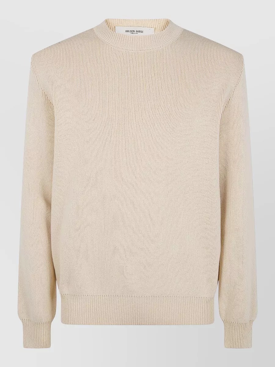 Golden Goose Organic Cotton Knit Crew Neck Sweater
