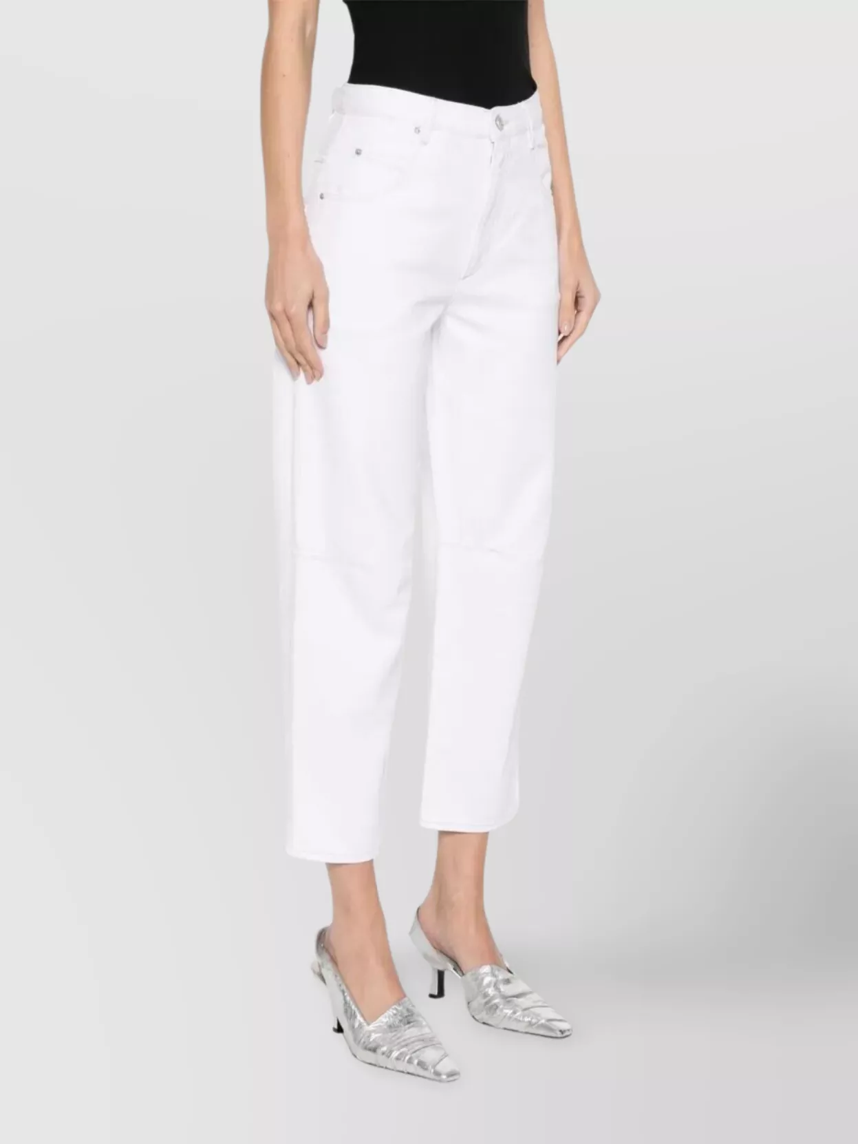 Isabel Marant Janet Tapered Leg Jeans Clothing In White