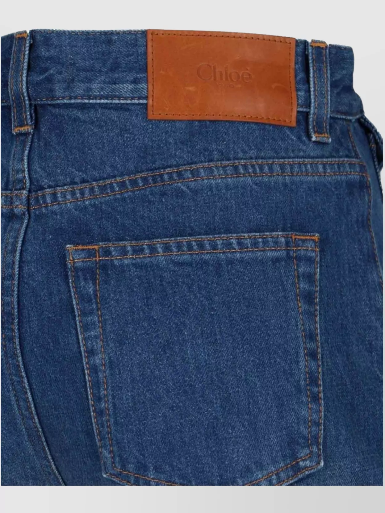 Chloé Straight Cut Trousers With Back Pocket And Belt Loops